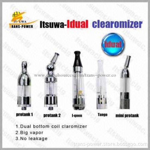 Electronic Cigarette Starter Kits, Double Bottom Coil Huge Vapor, 7 Colors Available, No Leakage